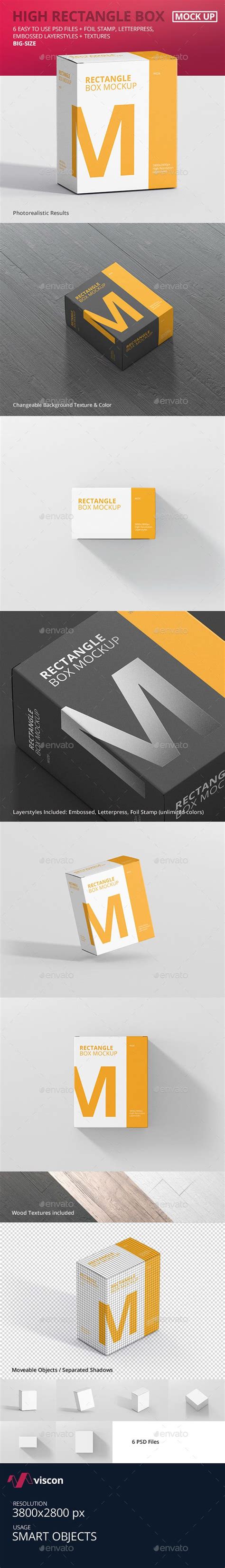 Download Box Mockup - High Rectangle Big Size | Box mockup, Mockup ...