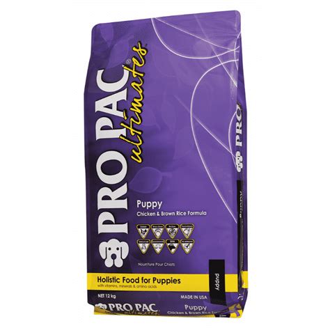 Get it as soon as tue, jun 29. Pro Pac Ultimates Puppy Chicken & Brown Rice Dog Food ...