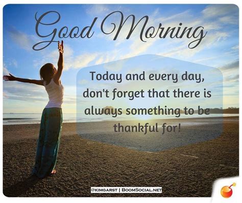 Gratitude Good Morning Today Inspirational Words Thankful