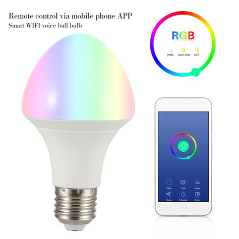 New Ac100 240v 11w E27 Rgbw Wifi Smart Led Light Bulb Work With Amazon