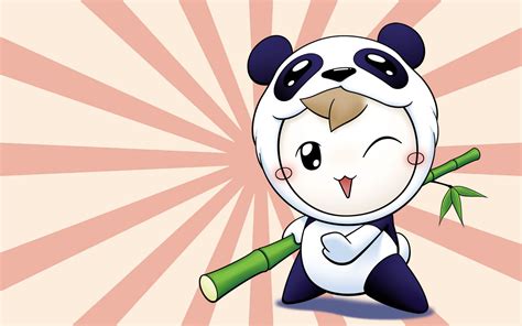 Cute Cartoon Panda Wallpaper Wallpapersafari