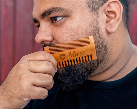 Personalized Ts For Him Beard Comb With Bottle Opener Custom Beer Opener Birthday Ts