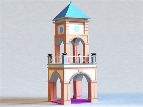 Small Bell Tower 3d Model 3ds Max Files Free Download Modeling 38449