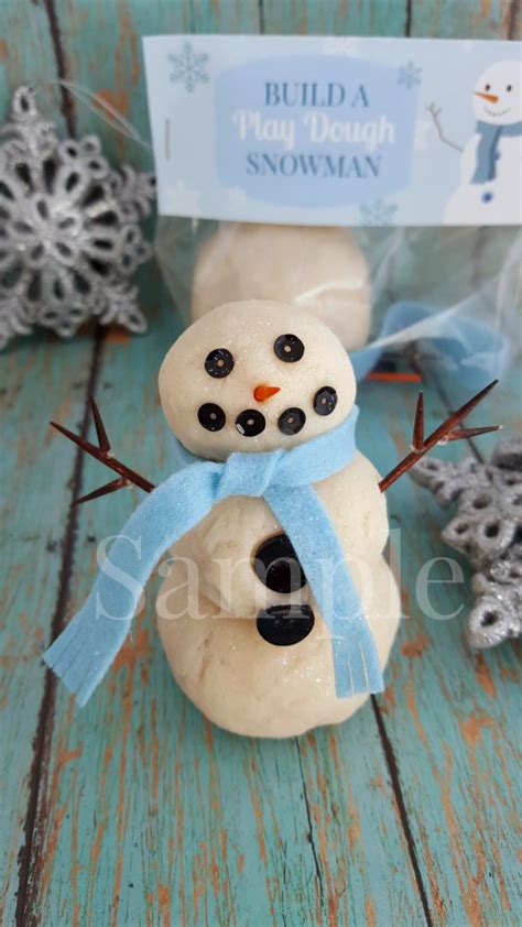 Build A Snowman Play Dough Kit Recipe Printable 2 Click To See