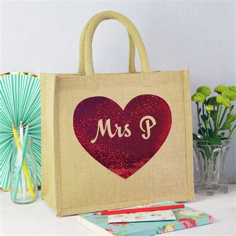 Personalised Mrs Wedding Jute T Bag By Andrea Fays
