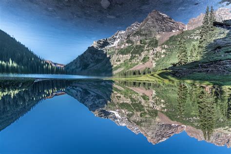 Reflection Magic At Crater Lake Near Aspen Colorado Oc 4000x2667