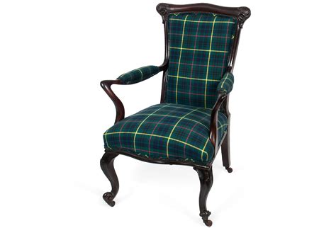 This chair accommodates up to 250 lbs. Art Nouveau Chair w/ Tartan Upholstery | Tartan chair ...