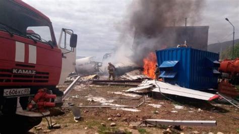 Two Killed After Russian Plane Overshoots Runway And Bursts Into Flames