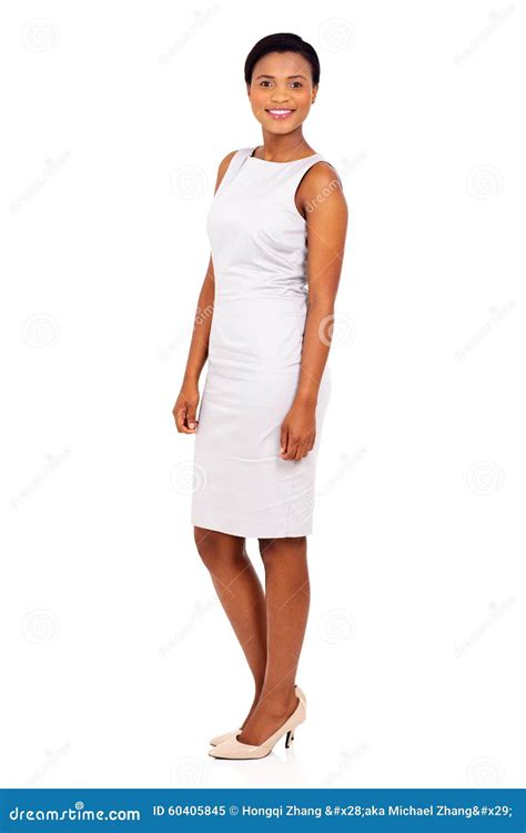 African Woman Standing Stock Image Image Of Cutout Background 60405845