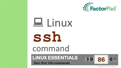 Linux Ssh Command Summary With Examples Youtube