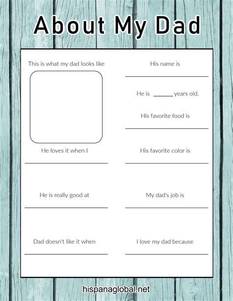 Cute Fathers Day Printable Activity Sheet Printable Activities