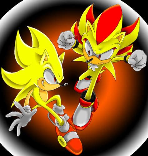 Super Sonic Vs Super Shadow Wallpaper By Sonic8546 On Deviantart