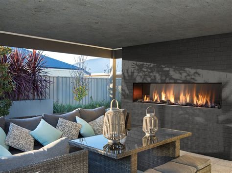 36 Outdoor Linear Gas Fireplace Nee Fireplaces