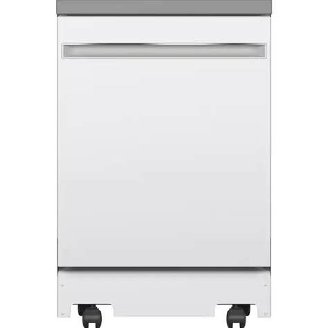 Ge 23625 In 54 Decibel Portable Dishwasher White Energy Star In The