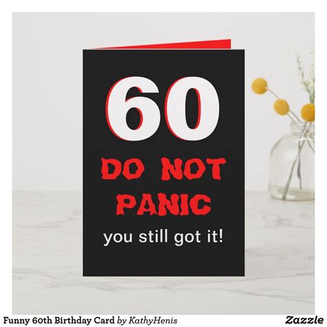 Funny 60th Birthday Card 60th Birthday Cards Send