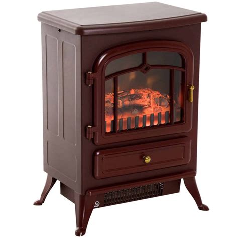 Homcom Freestanding Electric Fireplace Heater With Realistic Flames 21