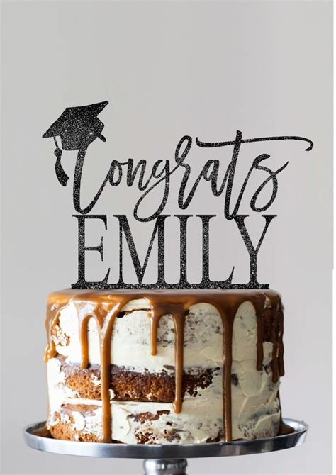 Graduation Cake Topper Personalized Grad Decoration Class Of Etsy