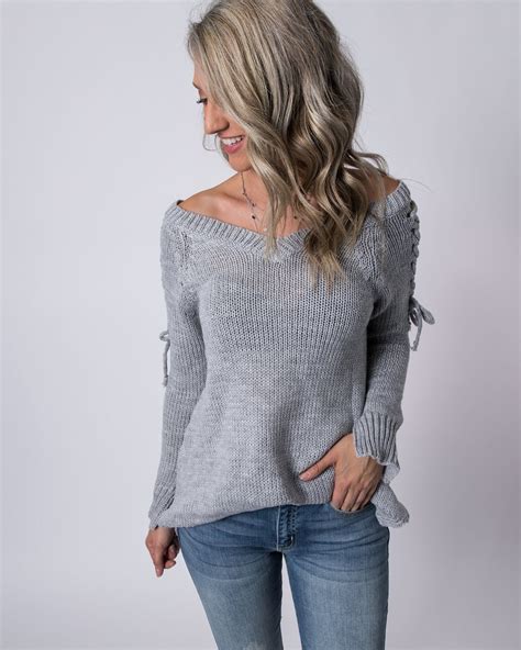 Off Shoulder Chunky Sweater Sweaters Detailed Sweater Cold Shoulder