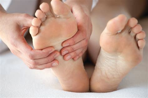 Closeup Of Feet Being Massaged Northwell Healths Center For Wellness