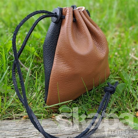 Leather Drawstring Pouch - 14+ Colors | eBay