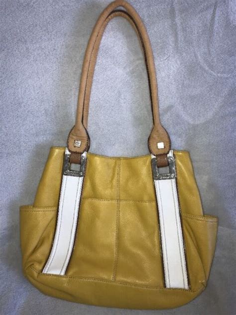 Gorgeous Large Tignanello Yellow Purse Handbag Hobo Tote Euc Leather Ebay