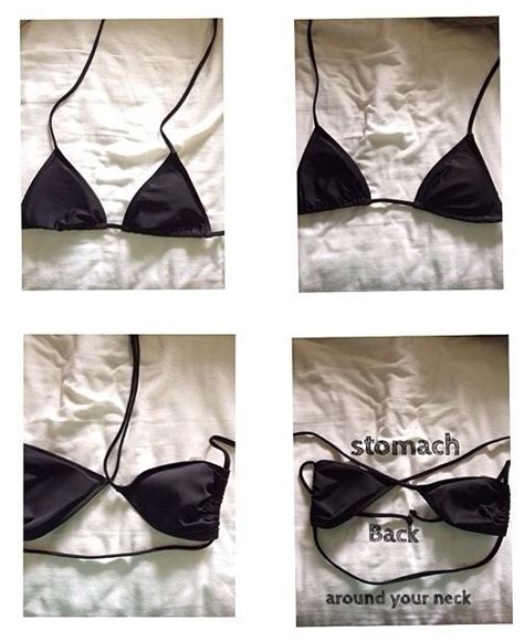 Use A Normal Triangle Bikini Top 1 Between Both Triangles Create Enough Space And Length For It