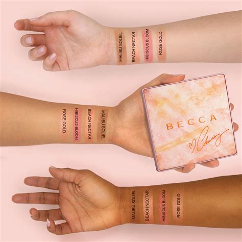 Becca X Chrissy New Glow Face Palette Review Swatches And Uk Release Date Detail Alittlekiran