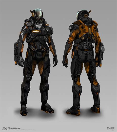 The Art Of Mass Effect Andromeda Armor Concept Sci Fi