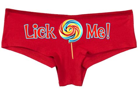 LICK ME With LOLLIPOP Cute Flirty Babe Short Panty New Babeshort Etsy