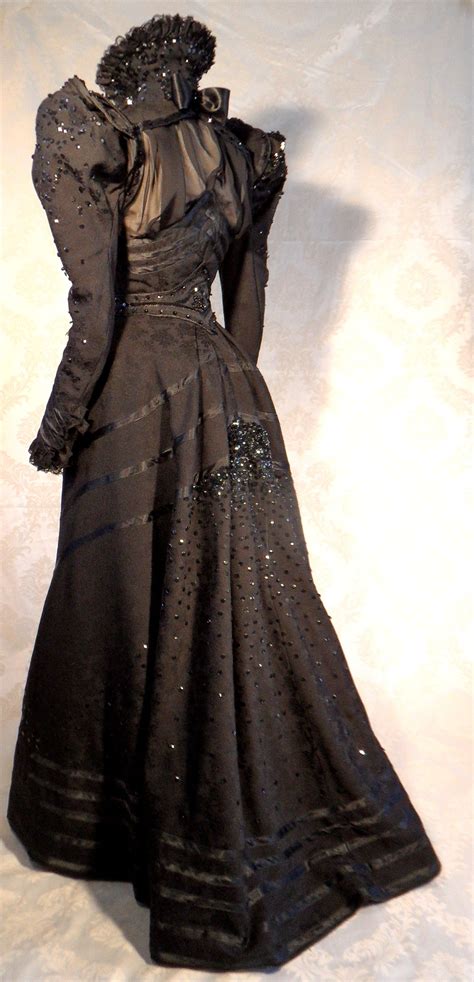 Half Mourning Dress 1898 Victorian Era Dresses Fashion 1890s Fashion