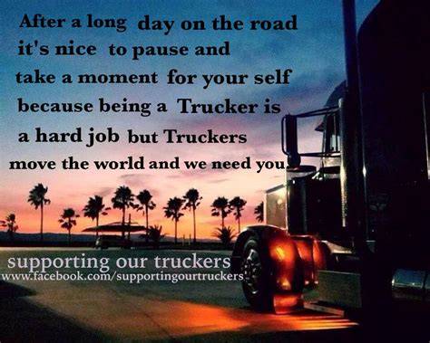 Supportingourtruckers Trucker Quotes Truck Driver