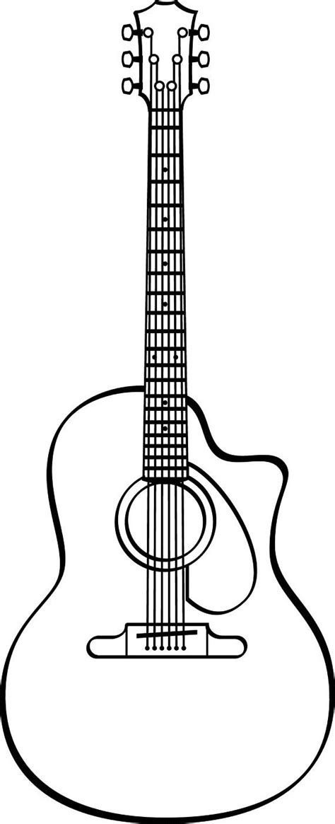 Black And White Guitar Clipart Free Download On Clipartmag