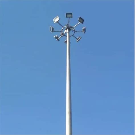 30 Feet Mild Steel Telescopic High Mast Pole For Stadium At Rs 120000