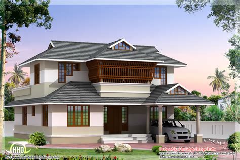 Kerala Style Villa Architecture 2200 Sqft Kerala Home Design And