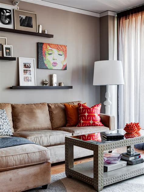 Artistic Neutral Living Room Designers Portfolio Hgtv