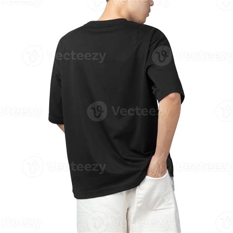 Man In Black Oversize T Shirt Mockup Design Template 8586998 Png
