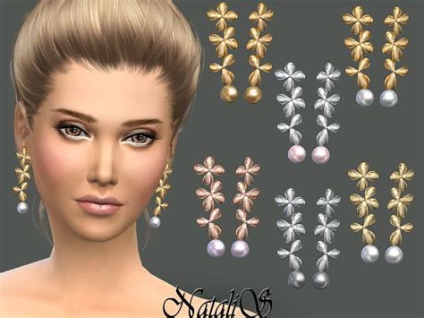 Delicate Drop Earrings Found In Tsr Category Sims 4 Female Earrings