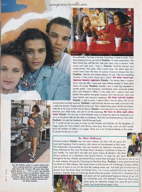 Rashida And Kidada Jones Featured In Sassy Magazine As Teens