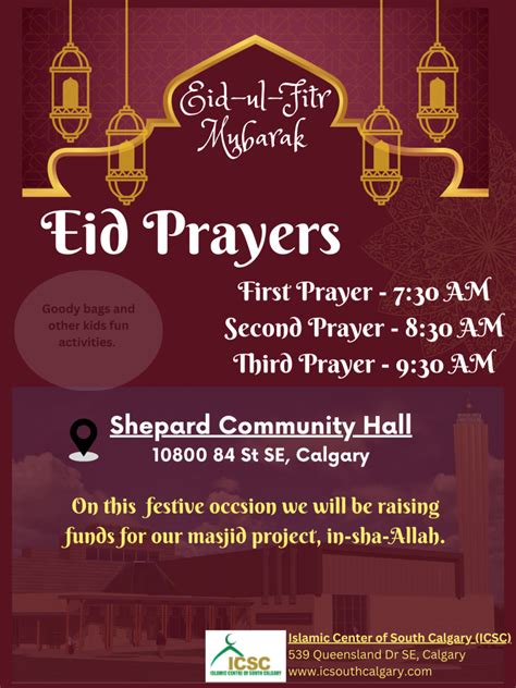Icsc Eid Ul Fitr Prayers 2023 Icsc Islamic Center Of South
