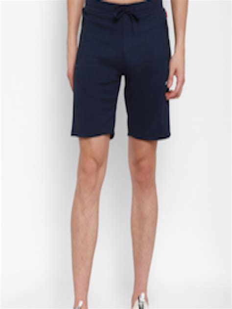 Buy Sapper Men Navy Blue Slim Fit Mid Rise Sports Shorts Shorts For Men Myntra