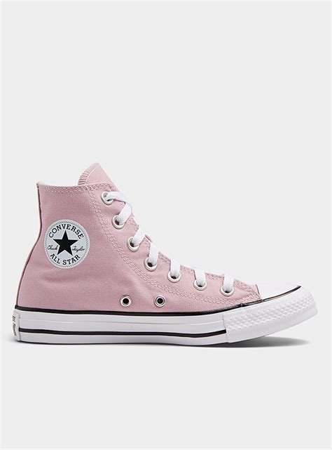 Chuck Taylor All Star High Top Vintage Pink Sneakers Women Converse