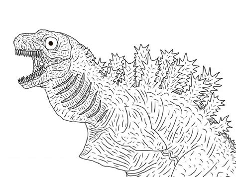 Godzilla Coloring Pages For Kids Educative Printable