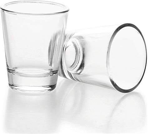 2 Pack 1 5 Oz Shot Glasses Sets With Heavy Base Clear Shot Glass 2 Amazon Ca Home