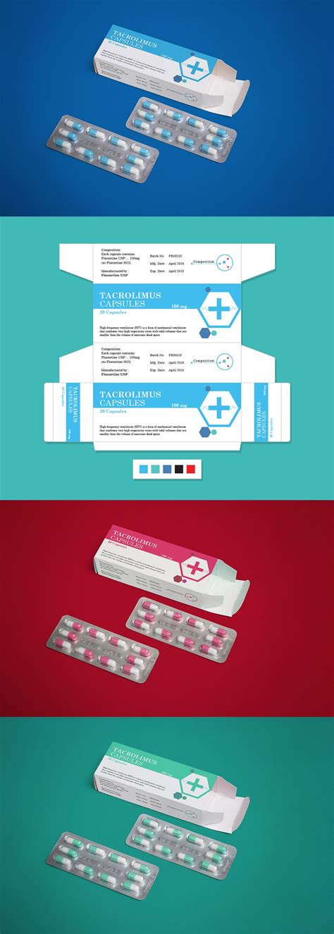 Pharmaceutical Medicine Packaging Design And Mock Up Psd Types Of