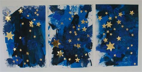 Nuit étoilée - ribambelles | Projets artistiques scolaires, Art de