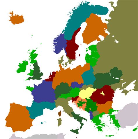 Another Europe An Alternate History Map