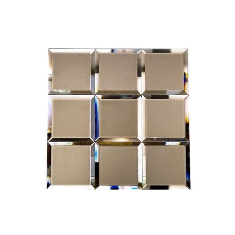 Mirror Bronze 4x4 Beveled Mirror Tile Soho Mrrbrnz4x4bev Hdaz