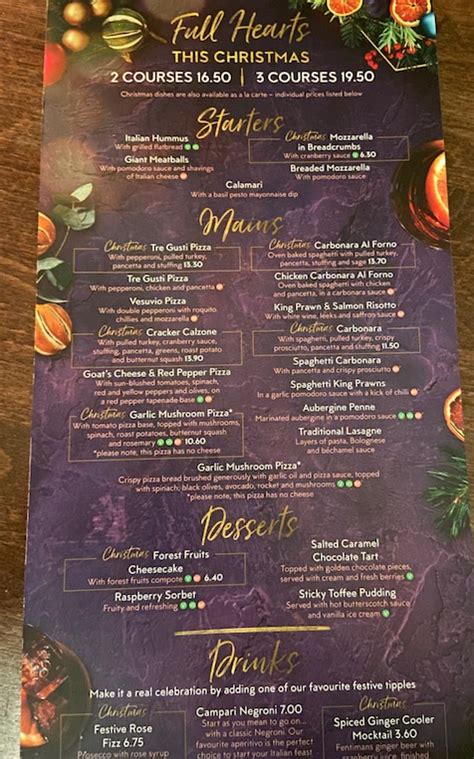 Review Prezzos Christmas Menu At Epping High Street Your Harlow
