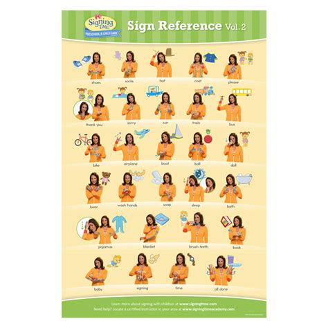 Baby Signing Time Chart 2 Baby Sign Language Chart