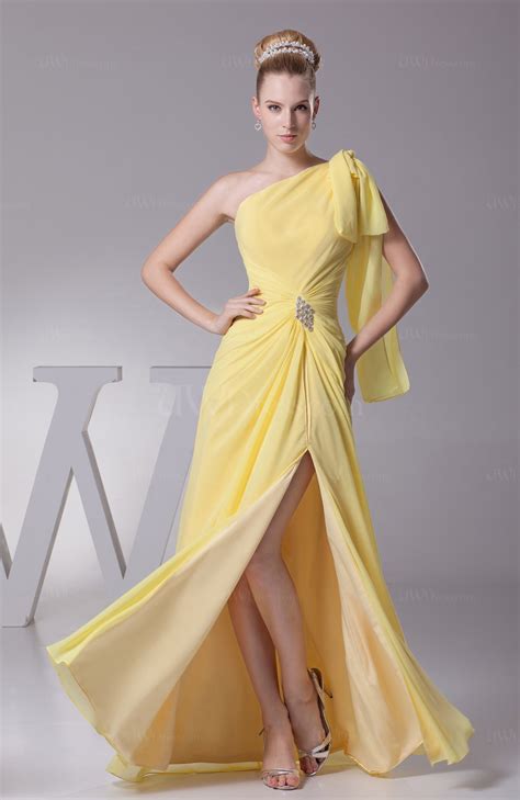 Romantic Column Sleeveless Chiffon Ruching Party Dresses - UWDress.com
